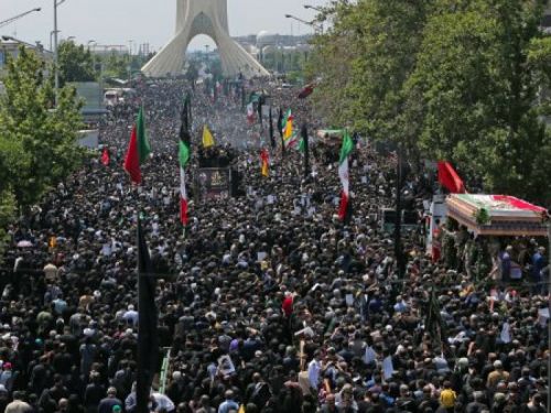 مراسم تشییع پیکر رئیس جمهور شهید و همراهان در تهران